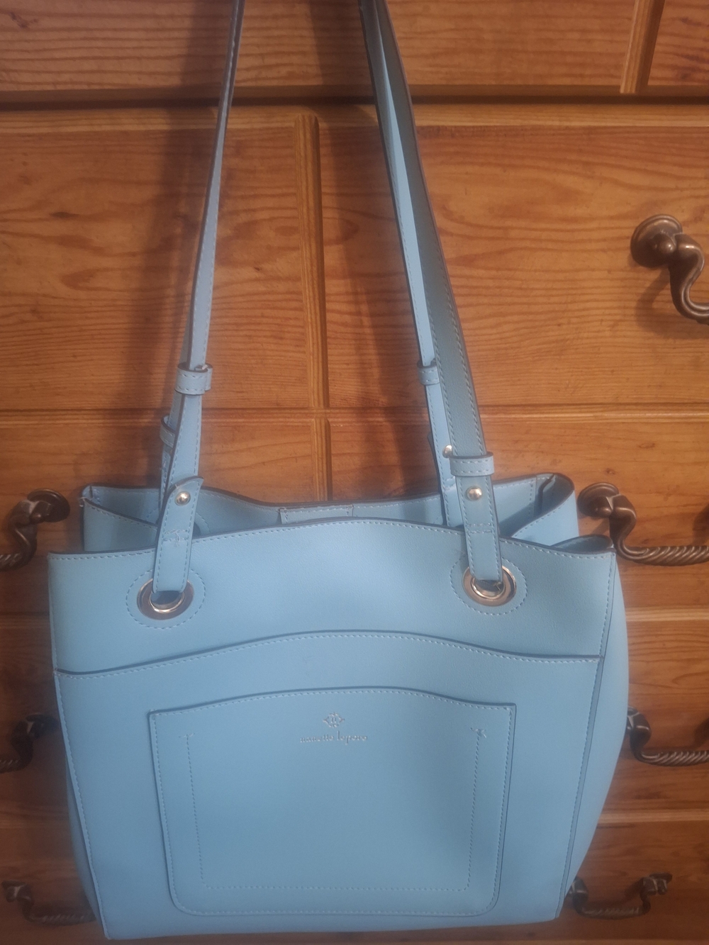 Nanette Lapore Beautiful Blue Shoulder Tote